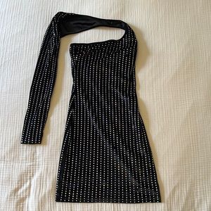 NINEXIS BLACK SEQUINS PARTY DRESS SIZE S